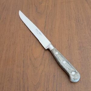 Vintage 9 1/8"  JACQUES DEBARR Serrated Bread Slicing Knife Japan